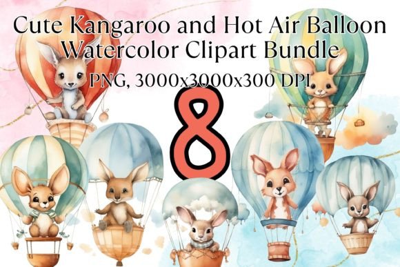 Baby Kangaroo Hot Air Balloon Illustrations Review