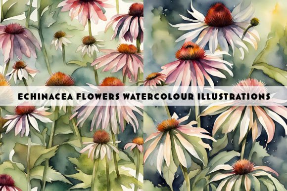 Echinacea Plants Watercolour Duo: Illustrations Review