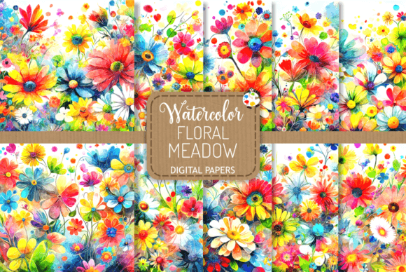 Floral Meadow Illustrations for Local Branding