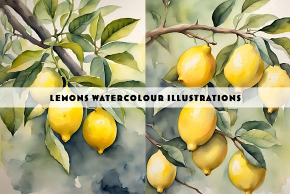 Lemons on a Tree Watercolour Duo: Illustrations Review