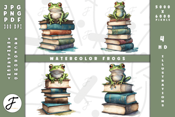 Watercolor Frogs Books Illustrations Review
